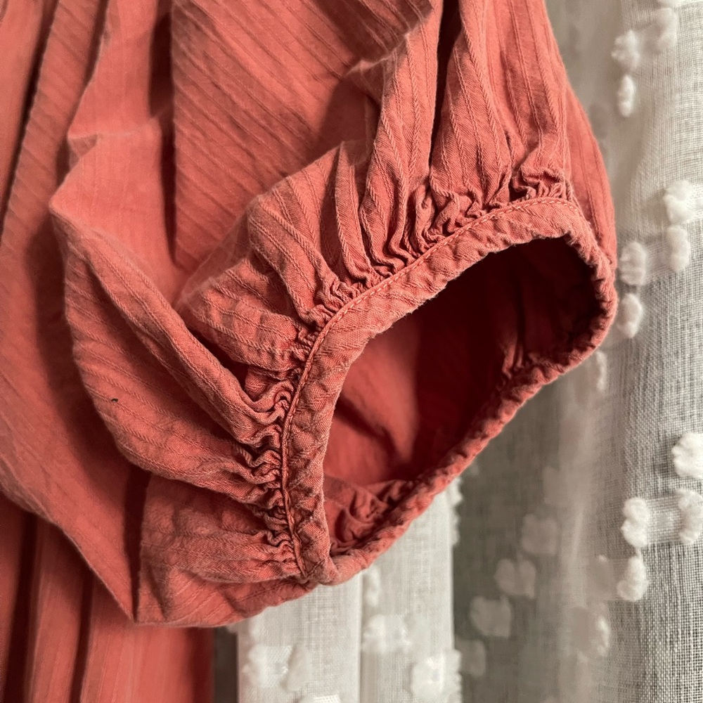 FSOT - Rudy Jude Rust Gather Dress 100% organic cotton - xs - Picture 10 of 17